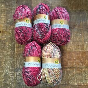 Lion's Pride Woolspun Sparks Mix Desert Sun *Lot of 5* Lion Brand Wool Blend
